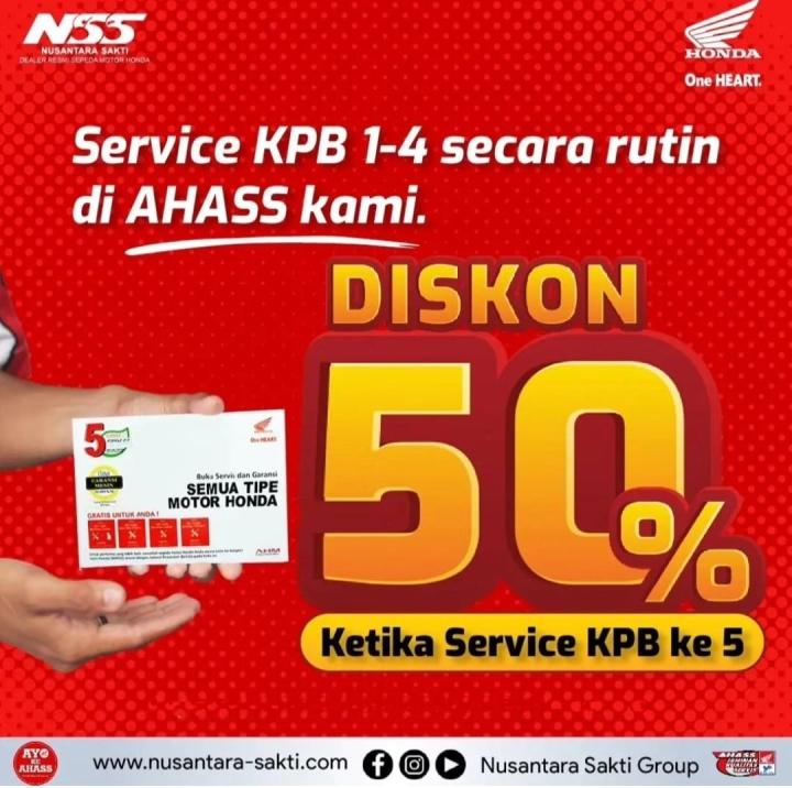 Program Diskon 50 Persen KPB Ke 5 Dari AHASS NSS Kedaton 