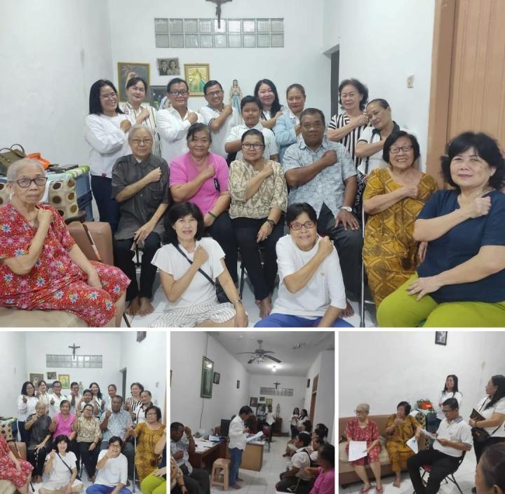 Kunjungan Kasih Bagi Warga Lansia  Lingkungan St. Laurensius dari  Komunitas Legio Maria Presidium Pohon Suka Cita Kami Tanjungkarang 