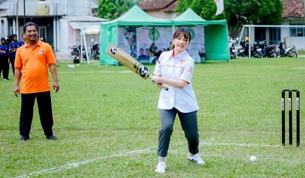 PCI Lampung Kebut Penyelesaian Layout Lapangan Cricket di Taman Kehati