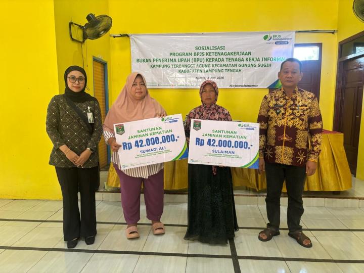 BPJS Ketenagakerjaan Dorong Perlindungan Pekerja Informal melalui Sosialisasi di Kampung Terbanggi Agung   