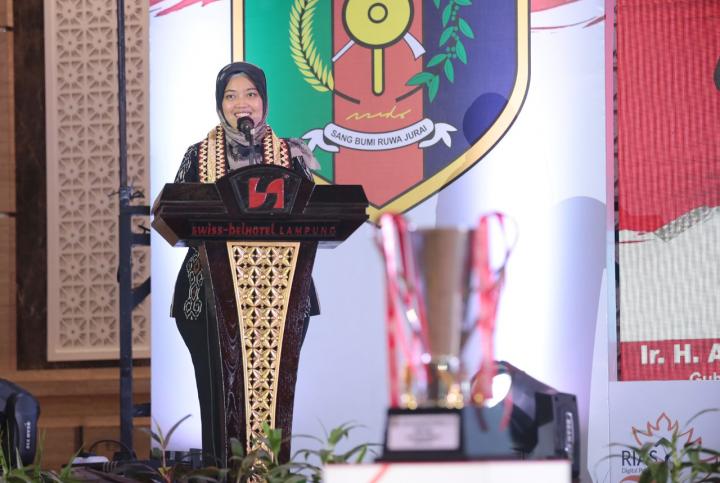 Wagub Chusnunia Hadiri Penutupan Perlombaan E-Sports Piala Gubernur dalam Rangka Hari Jadi Provinsi Lampung Ke-58