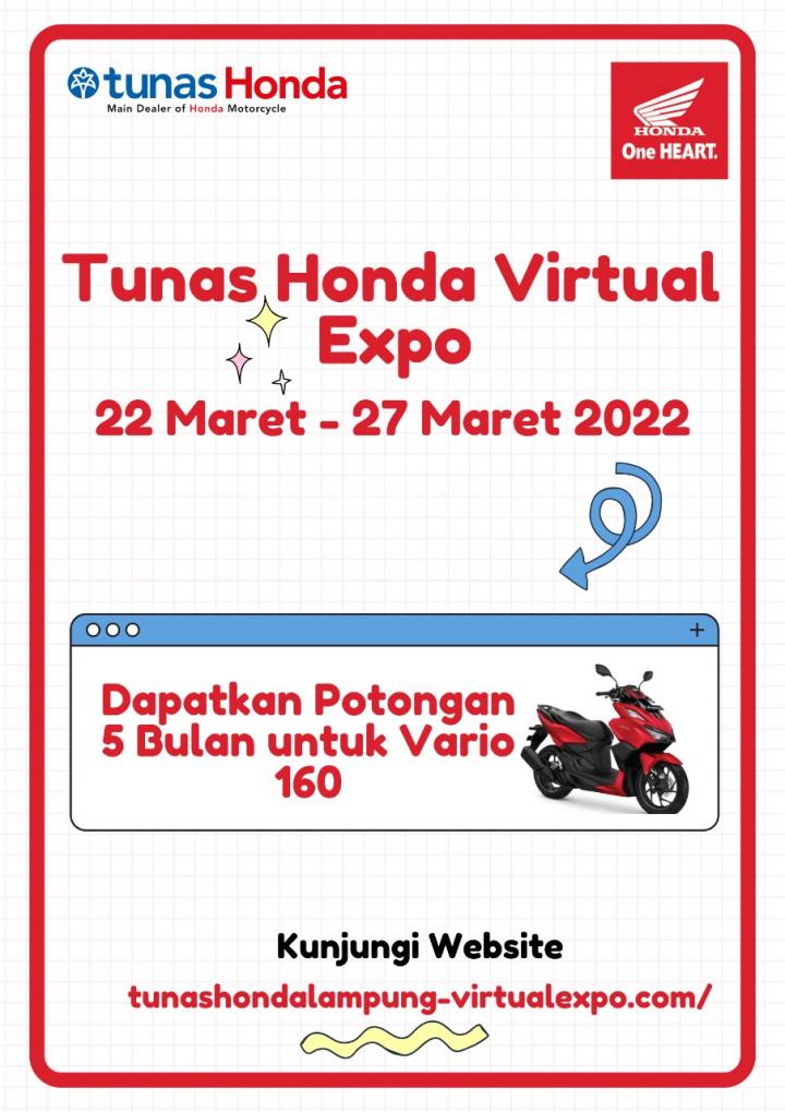 Kunjungi Virtual Expo Tunas Honda Dapat Potongan Tenor Hingga 5 bulan