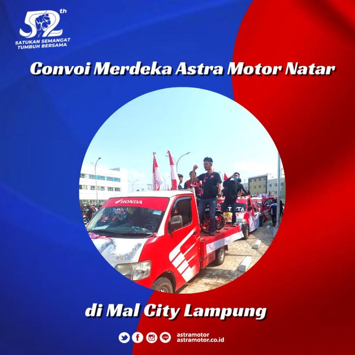 Astra Motor Natar Ikut Meriahkan Acara Convoi Dalam Rangka HUTRI KE-77