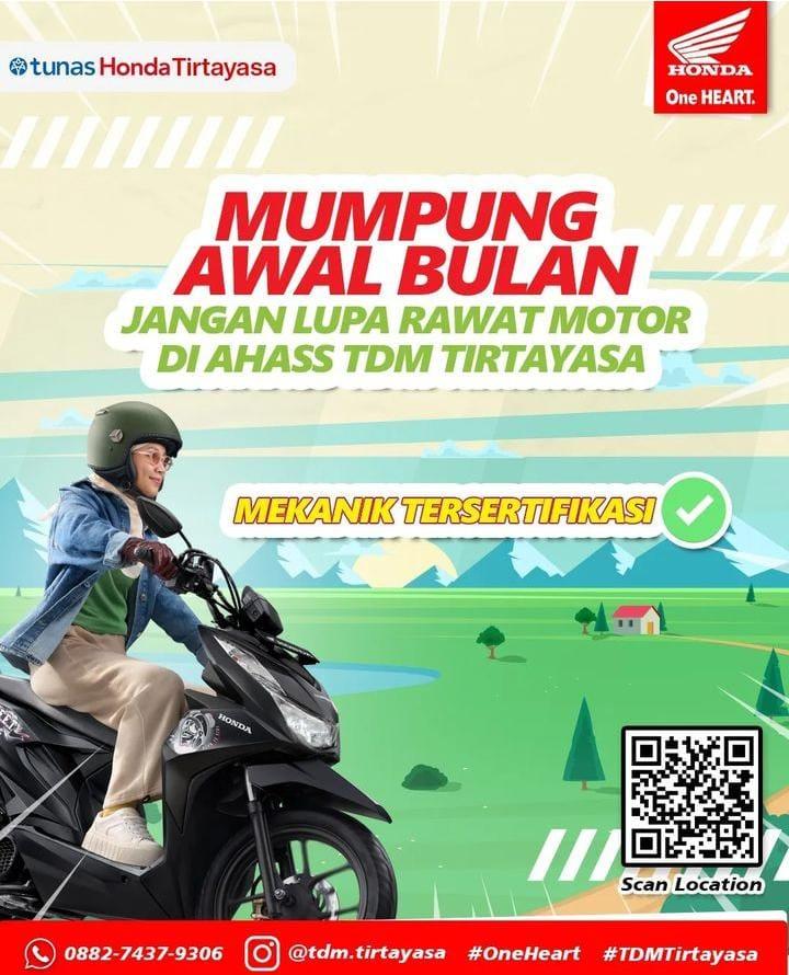 Mumpung Awal Bulan, Yuk Service di AHASS TDM Tirtayasa 