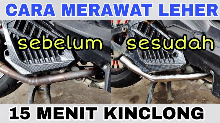 Cara Bersihkan Leher Knalpot Motor Yang Kusam 