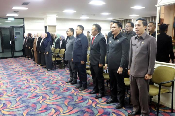 28 Pejabat Administrator dan Pengawas Dilingkungan Pemerintah Provinsi Lampung Dilantik 