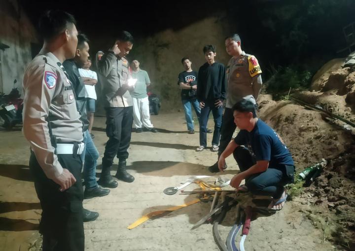 Empat Celurit dan Bom Molotov Disita, Polisi Bubarkan Tawuran Remaja di Pringsewu