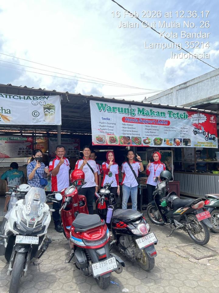 Dealer Honda TDM Teluk Betung Menyemangati UMKM di Wilayah Sekitar