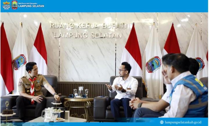 Bupati Lampung Selatan Audiensi Dari Manajer Unit Pelaksana Pelayanan Pelanggan (UP3) Tanjung Karang