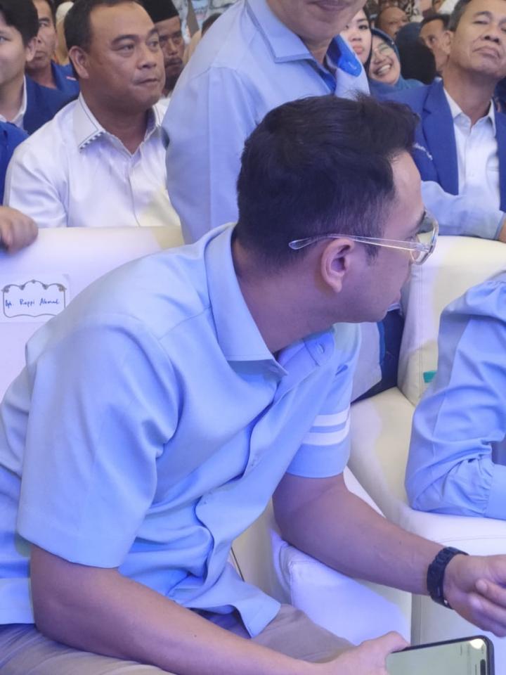 Artis Nasional Raffi Ahmad Dampingi Kunjungan Capres Prabowo Ke Lampung 