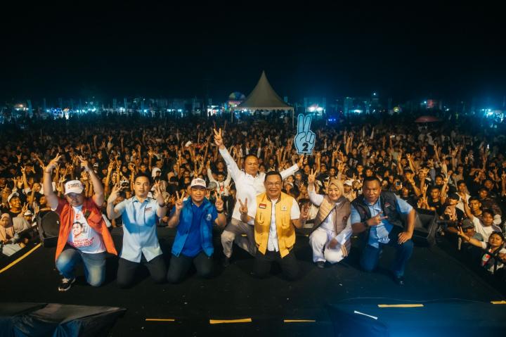 Konser Gebyar Indonesia Maju di Unit 2 Tulang Bawang disambut Antusiasme Masyarakat 