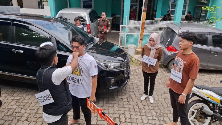 Dua Kali Adegan Pemukulan oleh Tersangka Terungkap dalam Rekonstruksi Dugaan Penganiayaan di Tanjung Karang Timur