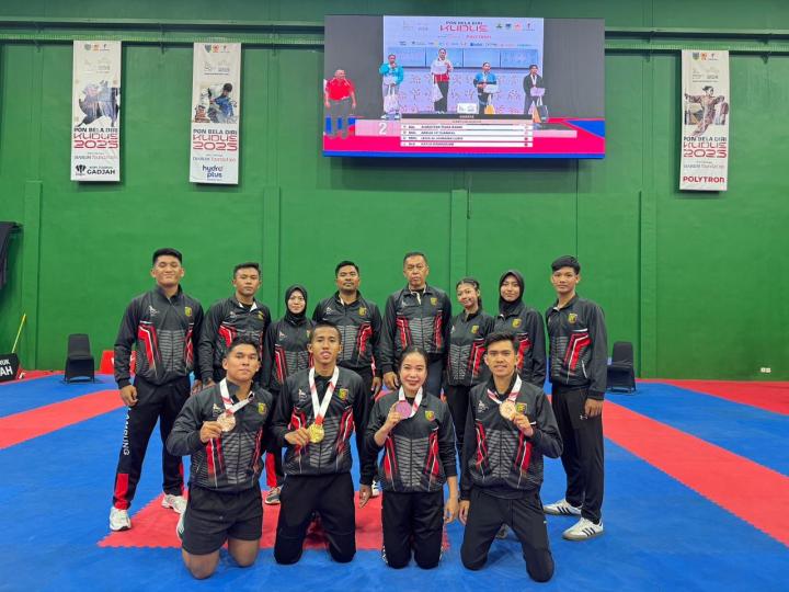 Karate Lampung Akhiri Laga PON Beladiri 2025 dengan Raihan 4 Medali