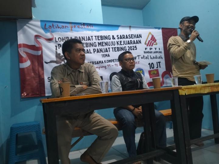 FPTI Kota Bandar Lampung Gelar Sarasehan dan Latpres dalam Rangka Persiapan Kejurprov 2025   