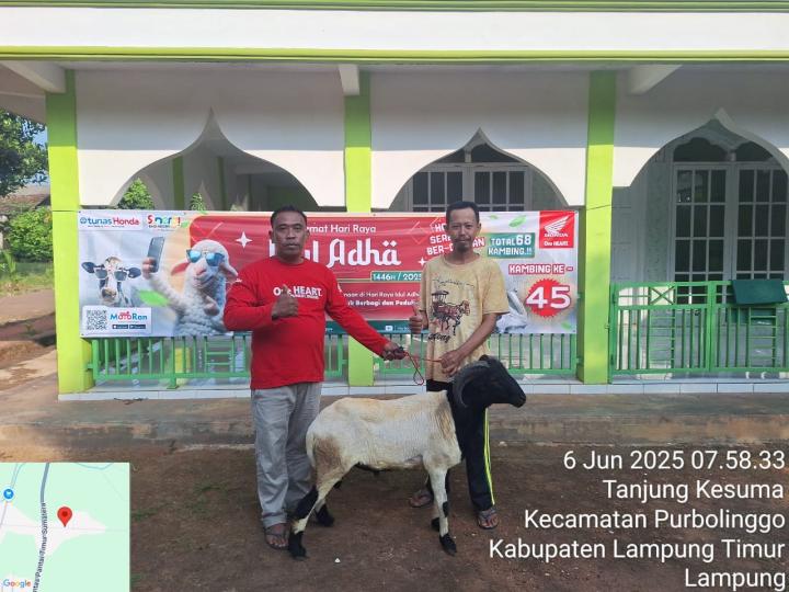 TDM Purbolinggo Bagikan Daging Kurban Kepada Masyarakat 