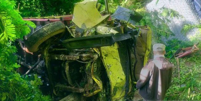 Kecelakaan Maut, Rem Blong Truk Terjun ke Jurang, Satu Orang Tewas