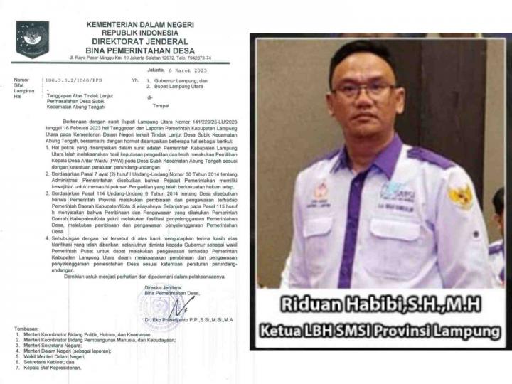 Pengangkatan dan Pelantikan, Sumpah Jabatan Yahya Pranoto Sebagai Kepala Desa Subik Sudah Tepat Sesuai Peraturan dan Putusan PengadilanÂ 