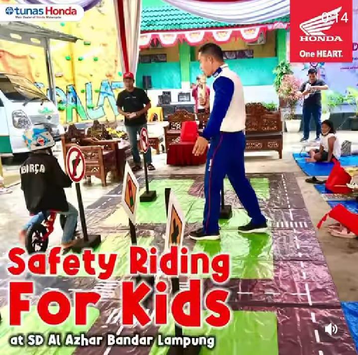 Tunas Honda dan Jaringannya NSS Kedaton Sukses Menggelar Safety Riding For Kids SD Al Azhar