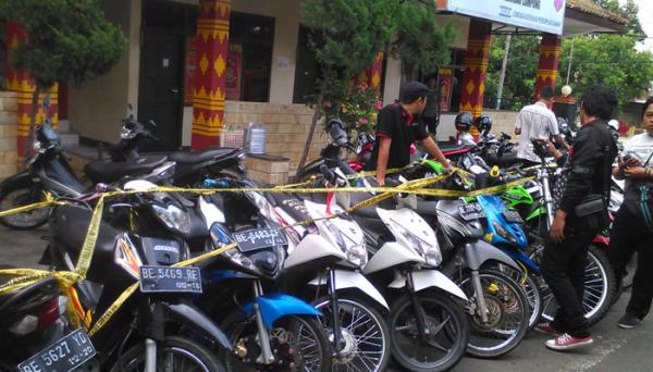 BB Motor  Curian Delapan Begal Diringkus Polisi di Jabung 