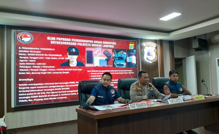 Polisi Gerebek Kos dan Tempat Karaoke di Bandar Lampung, Dua Pengedar Narkotika Ditangkap