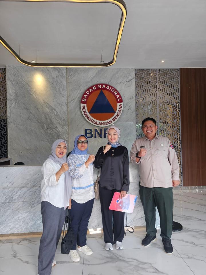 Jihan Nurlela Bersama Bupati Lampung Timur Terpilih, Ella Siti Nuryamah, Bahas Percepatan Penanganan Banjir di BNPB