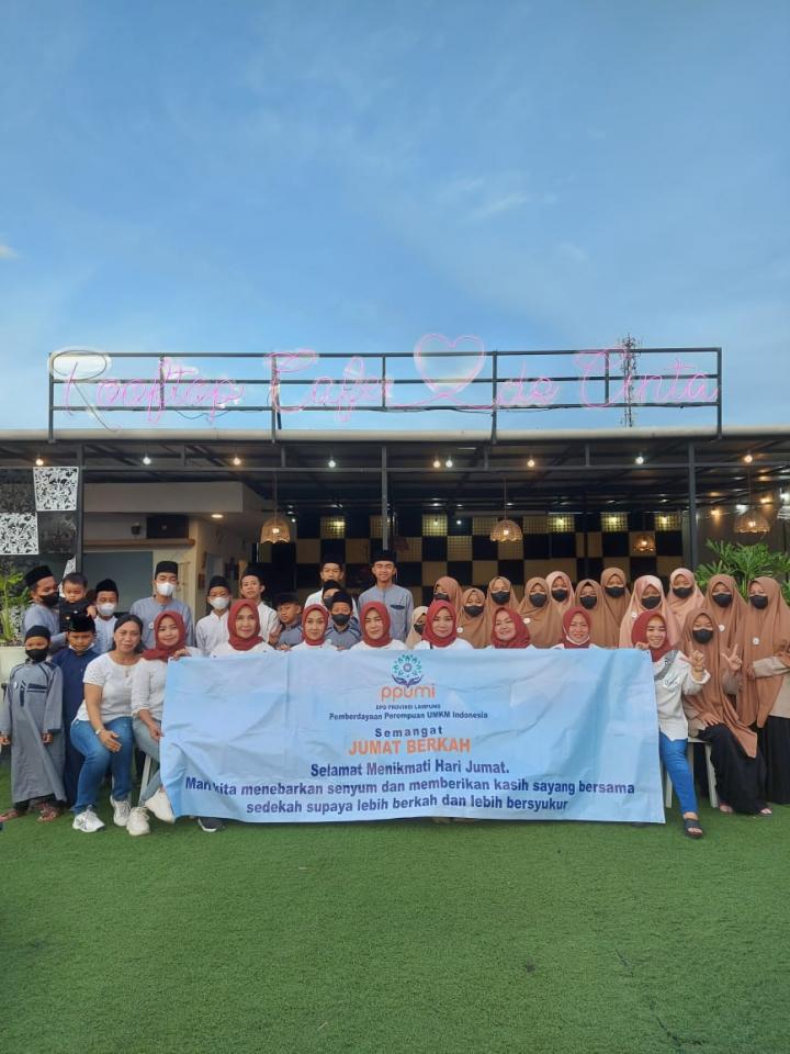 Ramadhan, DPD PPUMI Provinsi Lampung Kompak Gelar Jumat Berkah Tiga Lokasi di Bandar Lampung