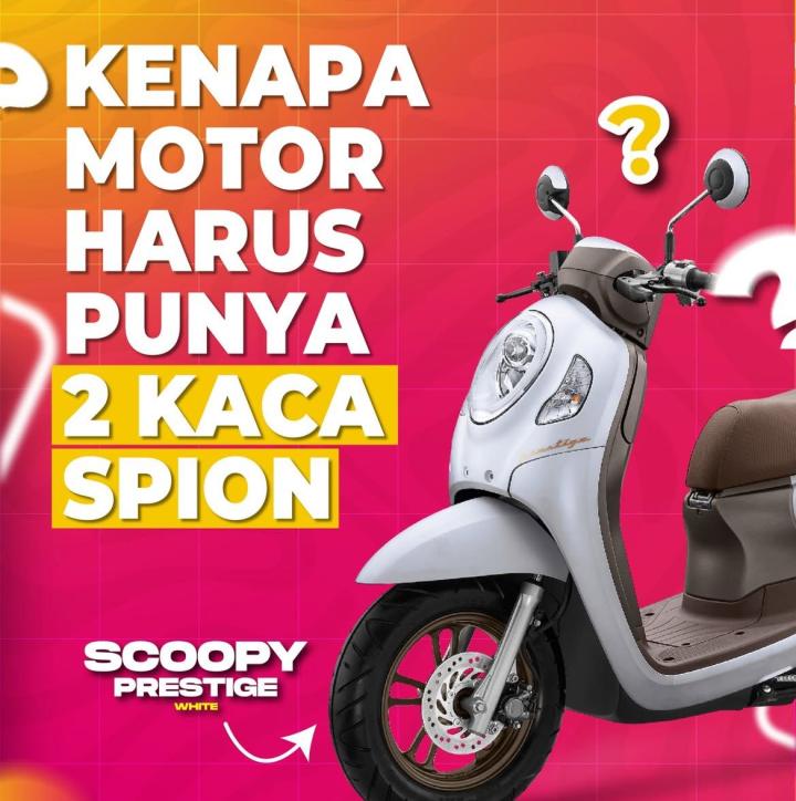 Alasan Spion Motor Ada Dua, Pakar Safety Riding Bilang Penting 