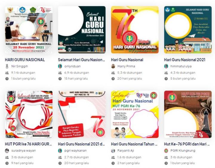 Twibbon Hari Guru Nasional 2021, Berikut Link Dwonloadnya