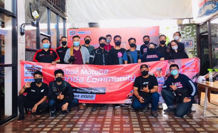 Nobar MotoGP Honda Community, Komunitas Honda Lampung dukung Pembalap Indoneisa  - Mandalika Kita Bangga