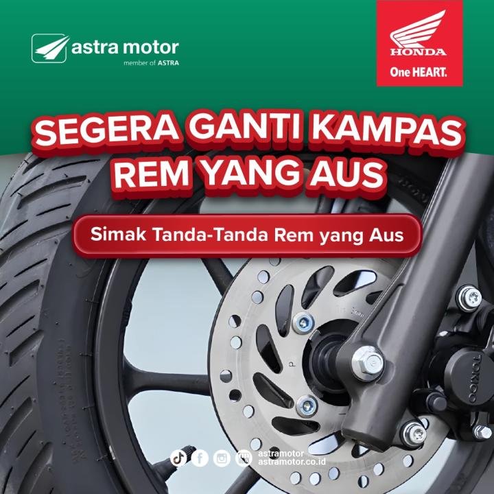 Kampas Rem Aus Bukan Cuma Bikin Performa Rem Menurun 