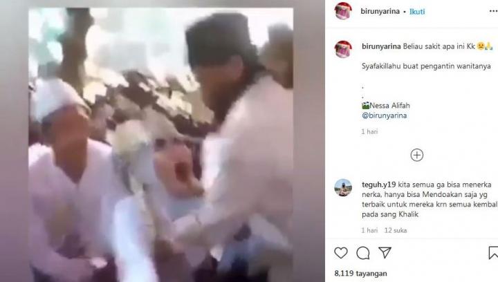 Merinding! Seperti Hadapi Sakaratul Maut! Pengantin Wanita Melotot dan Mengagap