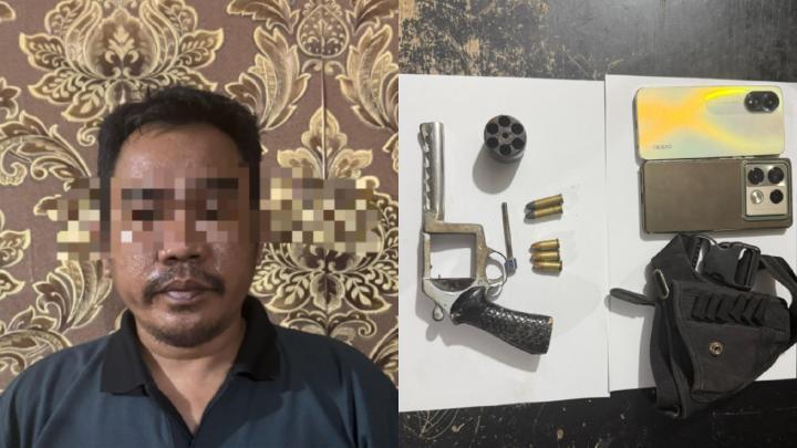 Resahkan Warga, Pria di Lampung Tengah Diamankan Polisi karena Miliki Senpi Ilegal