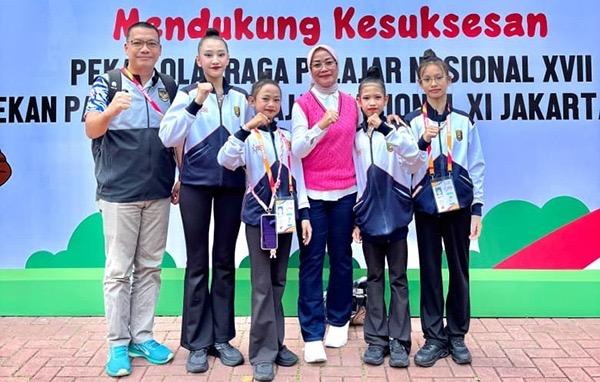 Senam Ritmik Sumbang Emas Perdana untuk Kontingen Lampung di POPNas XVII Jakarta
