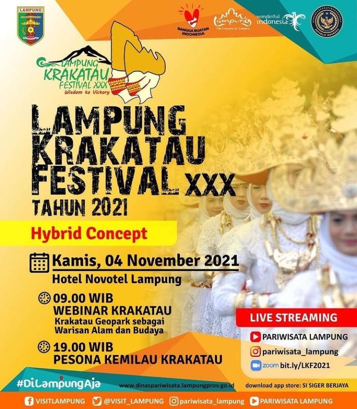 Bangkitkan Kembali Sektor Pariwisata Dan Ekonomi Kreatif, Pemprov Lampung Gelar LKF XXX