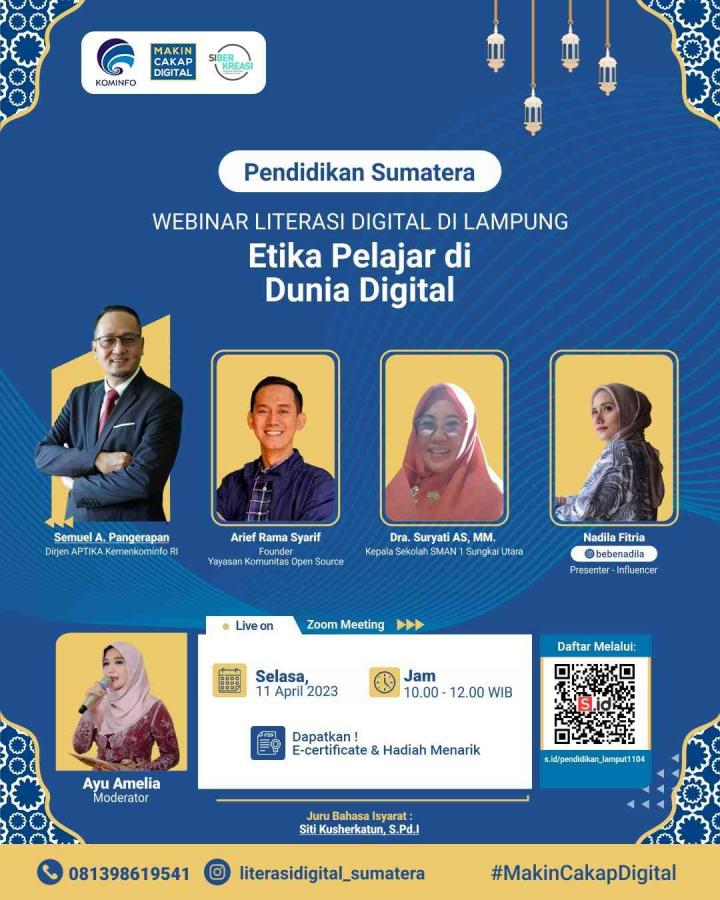 Pelajar SMA Sungkai Utara Belajar Etika di Dunia Digital