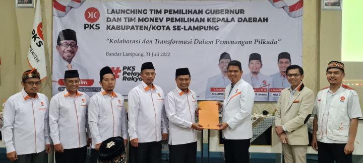 PKS Lampung Resmikan Tim Penjaringan Pilgub dan Tim Monev Pilkada 15 Kab/Kota Se-Lampung