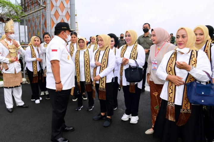 Ibu Iriana dan OASE KIM Kunjungan Kerja ke Provinsi Lampung