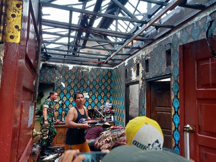 Lebaran Idul Adha, Satu Rumah di Kelurahan Sukajawa Baru Terbakar 