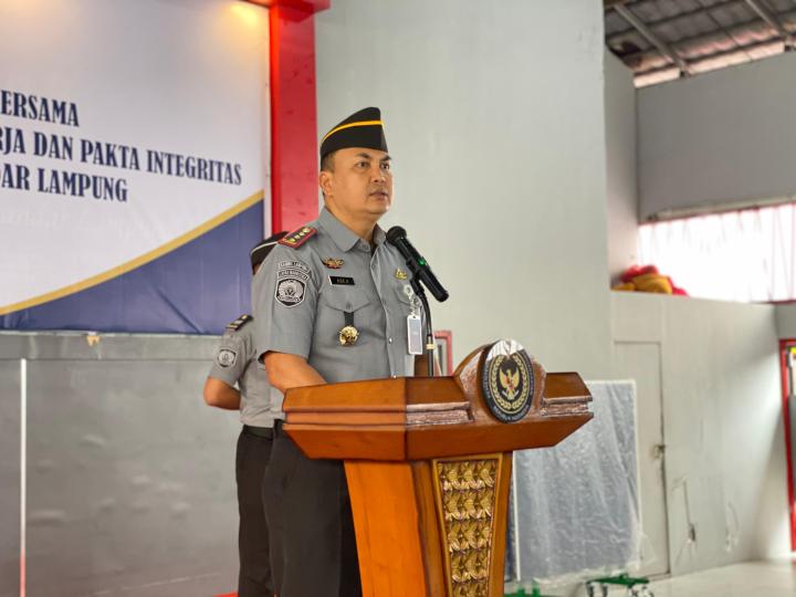 Pegawai Lapas Narkotika Kelas IIA Bandar Lampung Komitmen Bangun Zona Integritas