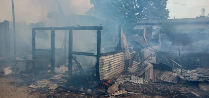 Kebakaran di Pasar Tempel Pabrik Karet, Ini Kata Bhabinkamtibmas