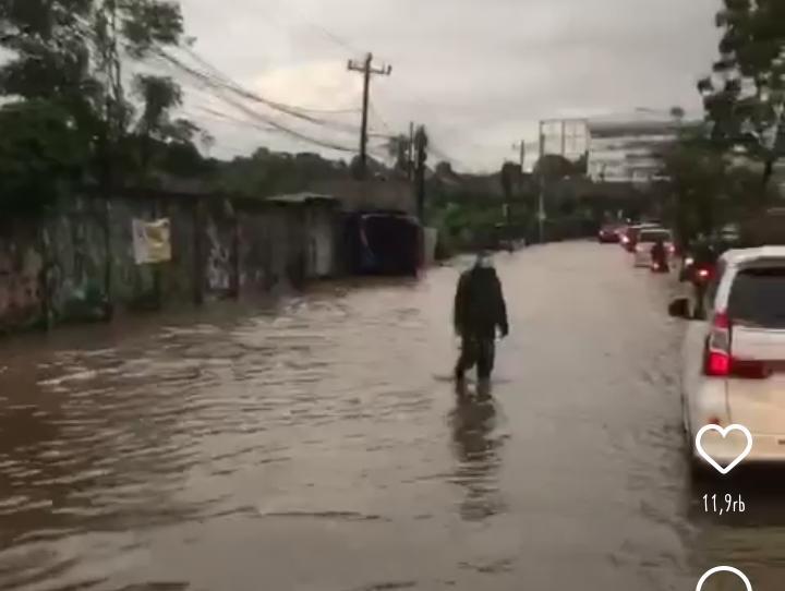 Warga Bandar Lampung Keluhkan Daerah Dekat SPBU Nunyai Masih Diterjang Banjir
