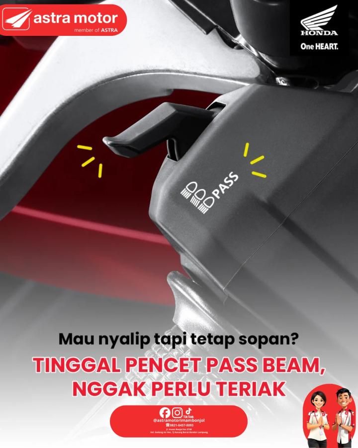 Berkendara Lebih Santun, Astra Motor Imam Bonjol Sosialisasi Manfaat Fitur "Pass Beam"