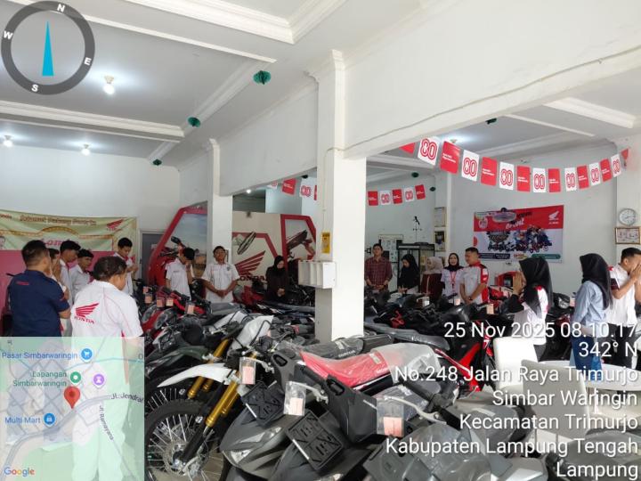 Tunas Honda Adakan Morning Briefing dan Evaluasi Layanan di Dealer Simbar Waringin, Trimurjo