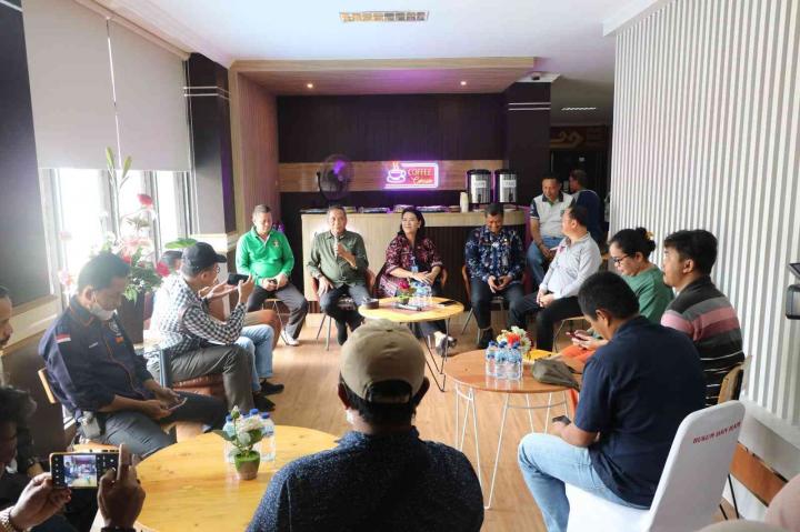 Pengurus SMSI Lampung Hadiri Coffee Morning Bersama KaKanwil Kemenkumham Lampung