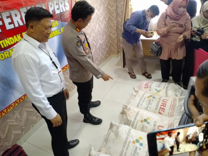 Ada Penyelewengan, 8,7 Ton Pupuk Bersubsidi Diamankan Polda Lampung 