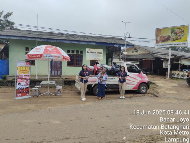 TDM Sekampung Lakukan Kanvasing Ke Pasar Dan Berikan Promo 
