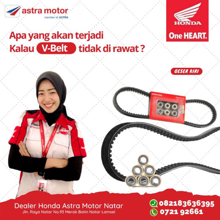 V-Belt Bermasalah! Ketahui Waktu Penggantiannya di Ahass Astra Motor Natar
