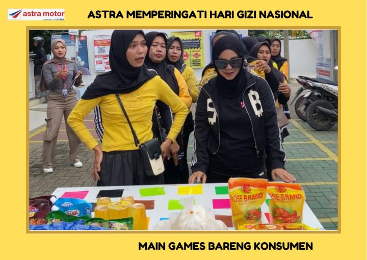 Peduli Kesehatan, Astra Motor Natar Rayakan Hari Gizi Nasional dengan Games Seru dan Bagi-Bagi Sembako Bergizi