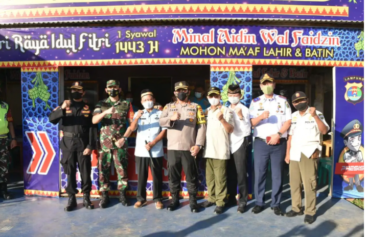 Jelang Hari Raya Idul Fitri 1443 H,Bupati Lamtim Patroli Gabungan Forkopimda