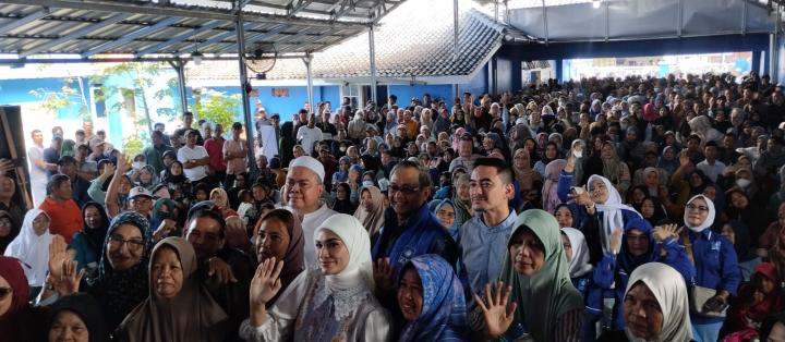 500 Ojol Lampung Antusias Sambut Agenda Pasar Murah Ramadhan PAN